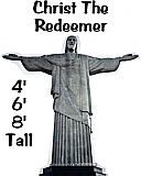 Christ The Redeemer Cardboard Cutout Standup Prop