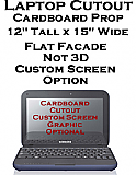 Laptop Cardboard Cutout Standup Prop