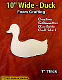 10 Inch Duck Foam Shape Silhouette