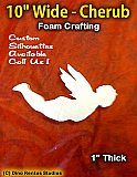 10 Inch Cherub Foam Shape Silhouette