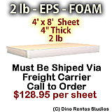 EPS Foam Sheet - 2 lb Density - 48x96x4