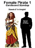  Female Pirate 1 Cardboard Cutout Standup Prop