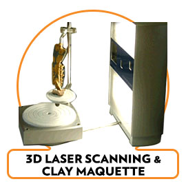3D Laser Scans & Maquette Clay Models