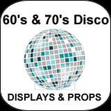 60's & 70's Disco Cardboard Cutouts