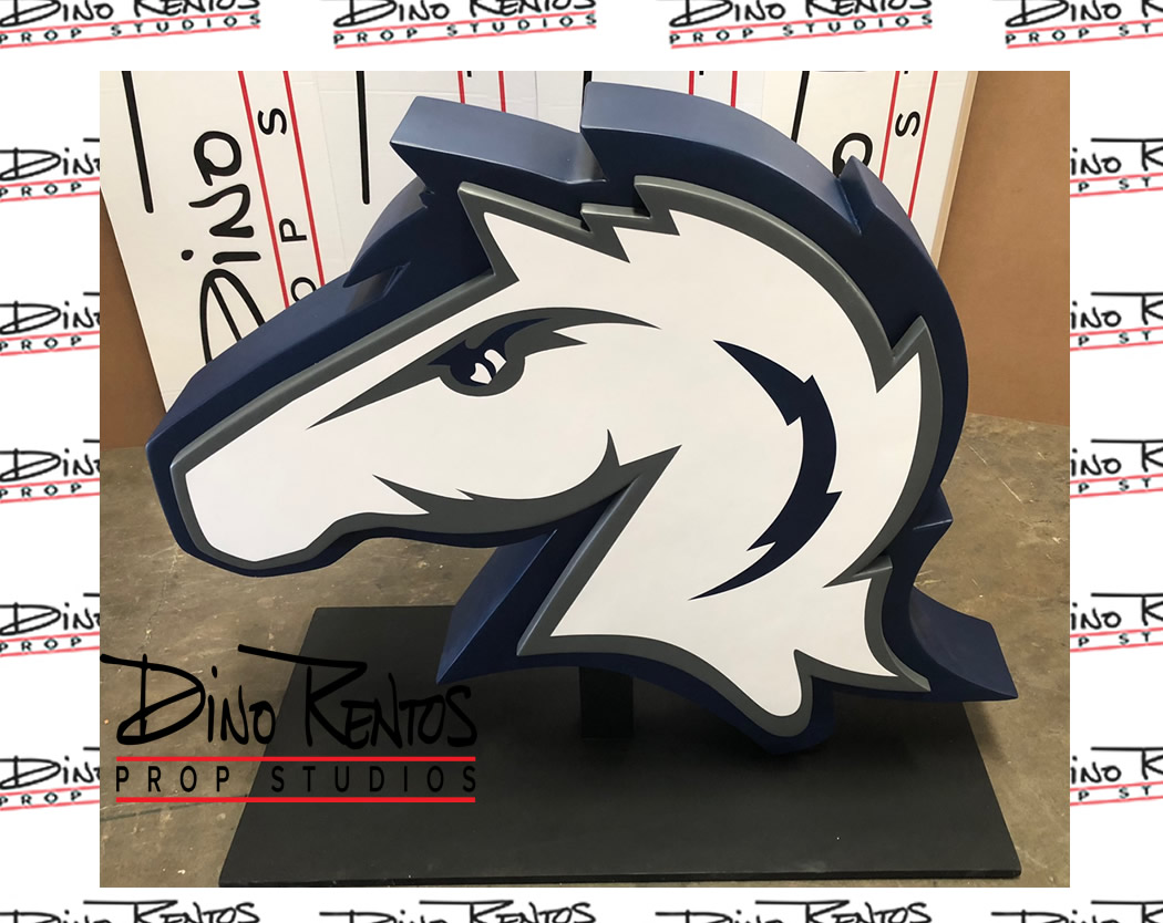 Custom Foam Charger Head Logo for Hillsdale College