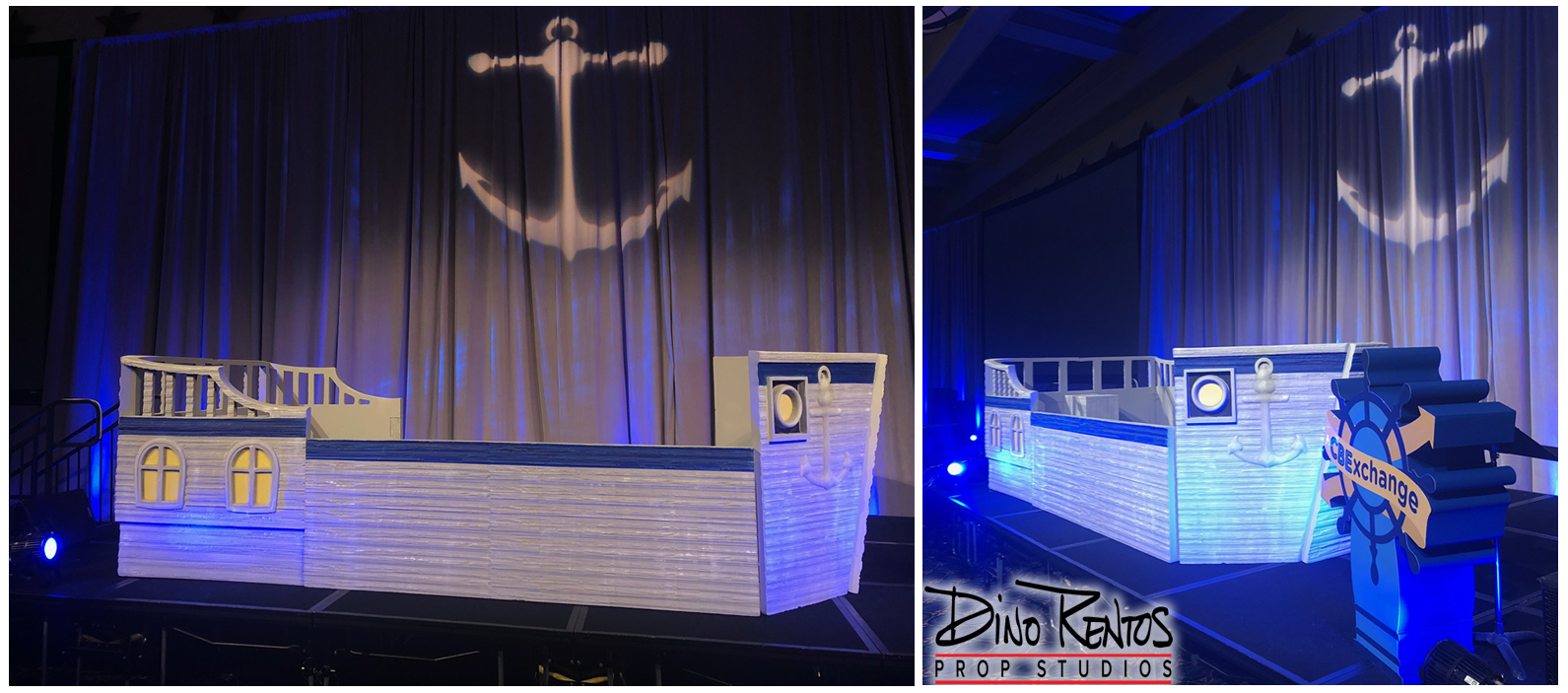 Foam Pirate Ship Display Prop for CBExchange 2018 Conference in Orlando Florida