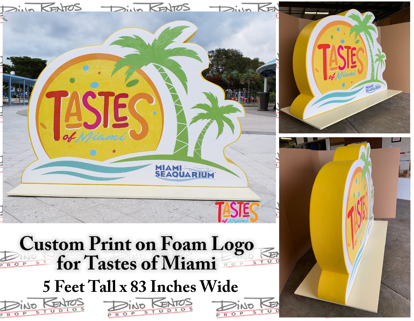 Print on Foam Logo for Tastes of Miami Event