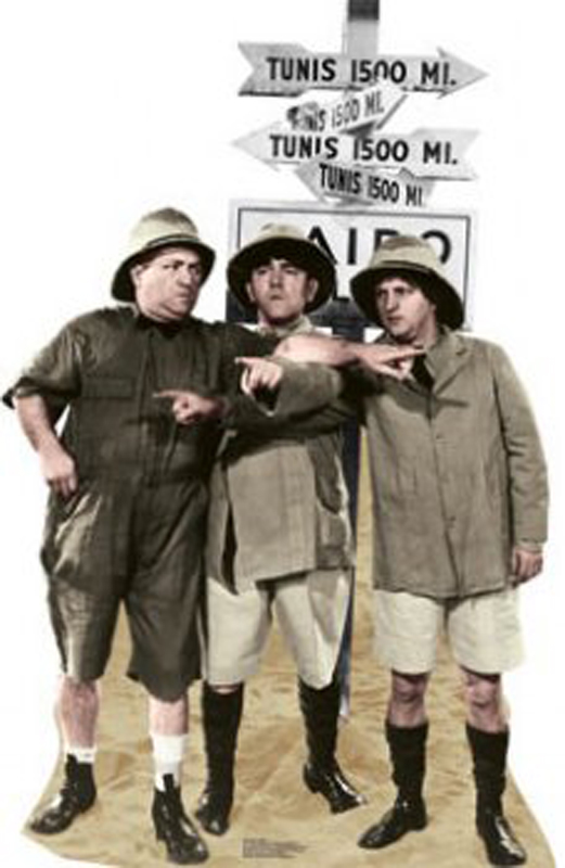 Three Stooges Safari - The Three Stooges Cardboard Cutout Standup Prop