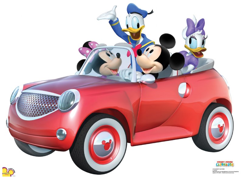 Mickey Car Ride - Mickey Mouse Clubhouse Cardboard Cutout Standup Prop