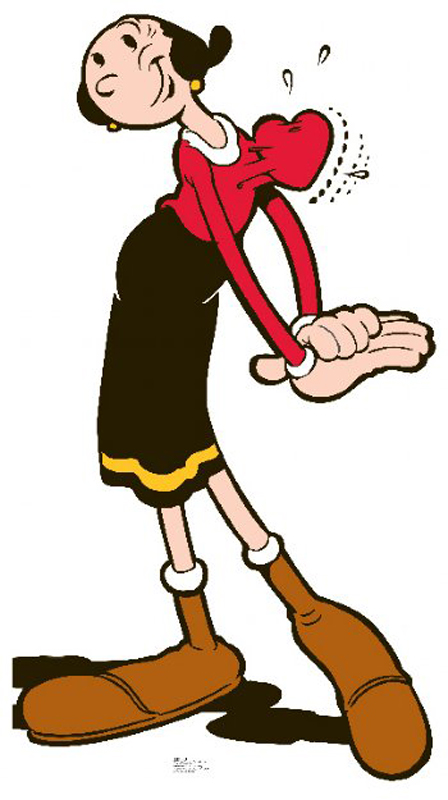 Olive Oyl - Popeye Cardboard Cutout Standup Prop Olive Oyl - Popeye Cardboard Cutout Standup Prop