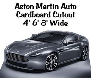 Aston Martin Spy Car Cardboard Cutout Standup Prop