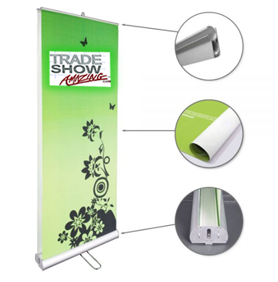 Double Sided Roll Up Banner Stand-33" Width
