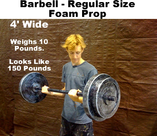 Foam Barbell Prop - Regular Size
