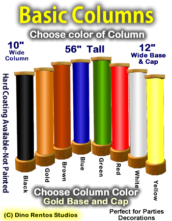 56" Tall Foam Basic Column