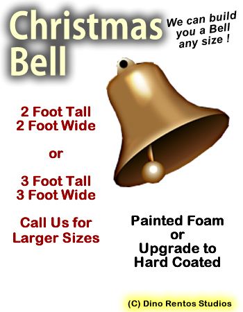 Christmas Bell 3D Foam Prop