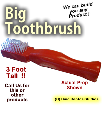 Big Toothbrush Foam Display Prop