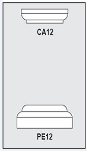 CA12-PE12 - Architectural Foam Shape - Capital & Pedestal