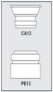 CA13-PE13 - Architectural Foam Shape - Capital & Pedestal
