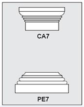 CA7-PE7 - Architectural Foam Shape - Capital & Pedestal