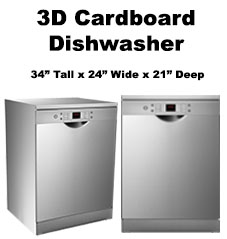 3D Cardboard Dishwasher 3D Cardboard Dishwasher
