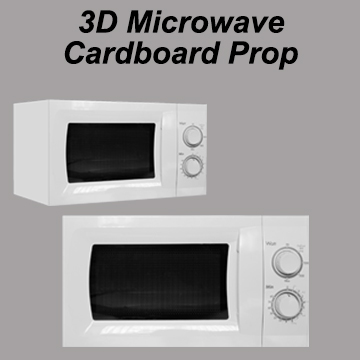 3D Cardboard Microwave