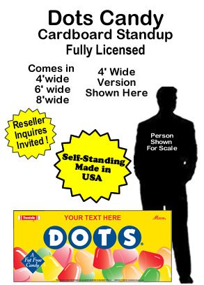 Dots Candy Cardboard Cutout Standup Prop