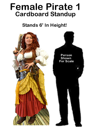  Female Pirate 1 Cardboard Cutout Standup Prop