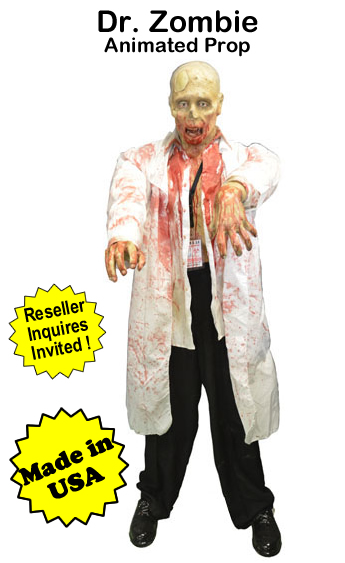 Dr Zombie Animated Prop