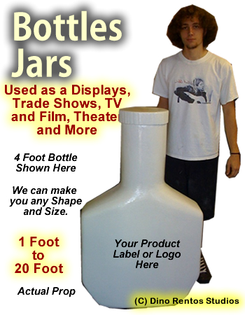 Giant/Big Foam Bottle Prop - Any Size