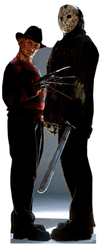 Freddy vs. Jason - Halloween Cardboard Cutout Standup Prop Freddy vs. Jason - Halloween Cardboard Cutout Standup Prop
