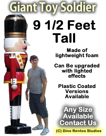 Giant Christmas Toy Soldier Foam Prop