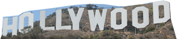 Hollywood Sign Cardboard Cutout Prop