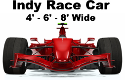 Indy Car Cardboard Cutout Standup Prop