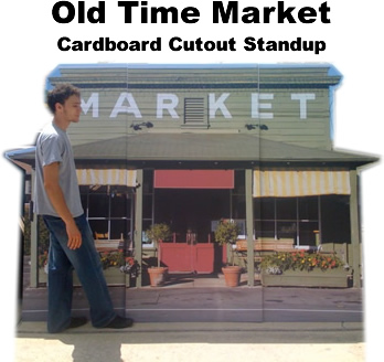 Old Time Market Cardboard Cutout Standup Prop