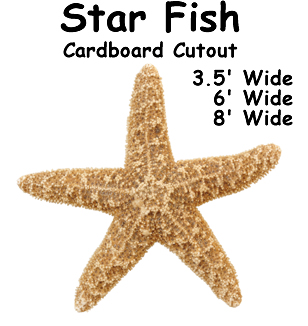 Star Fish Cardboard Cutout Standup Prop