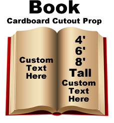 Book Cardboard Cutout Standup Prop