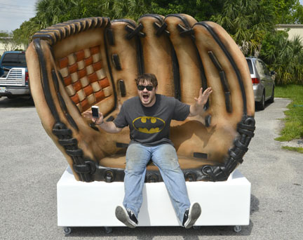 Giant Foam Baseball Glove Seat