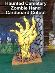 Zombie Hand Cardboard Cutout Standup Prop
