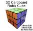 3D Cardboard Giant Rubix Cube