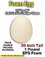 36 Inch Big Egg Foam Prop