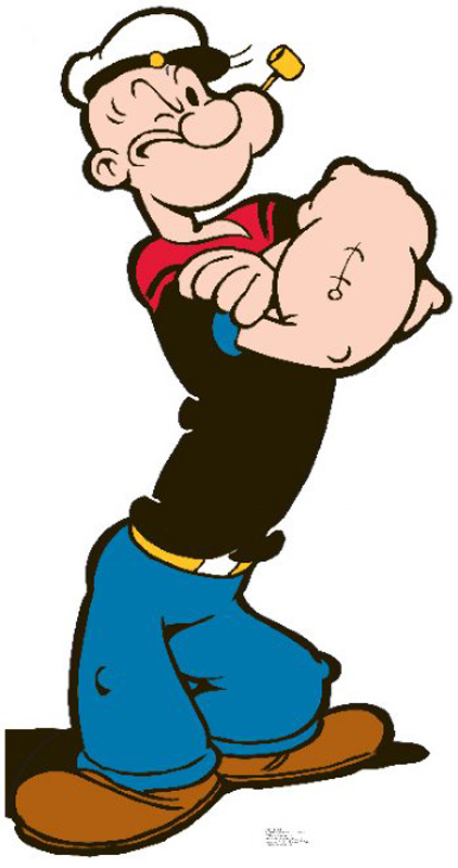 Popeye the Sailor Man - Popeye Cardboard Cutout Standup Prop