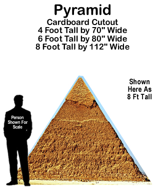 Pyramid Cardboard Cutout Standup Prop