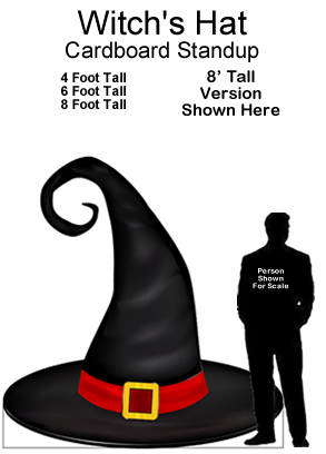 Witch's Hat Cardboard Cutout Standup Prop 