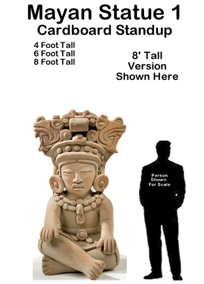 Mayan Statue 1 Cardboard Cutout Standup Prop