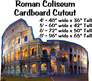 Roman Coliseum Cardboard Cutout Standup Prop