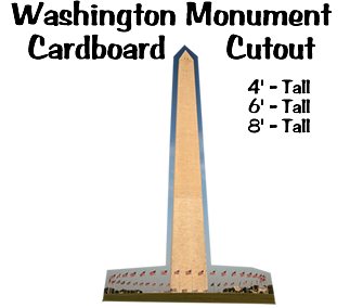 Washington Monument Cardboard Cutout Standup Prop