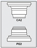 CA2-PE2 - Architectural Foam Shape - Capital & Pedestal