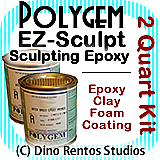 Polygem EZ Sculpt Epoxy Clay Foam Coating - 2 Quart