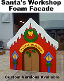 8 Foot Foam Santa's Workshop Display/Prop