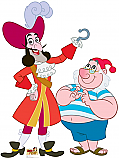 Captain Hook and Mr. Smee - Jake and the Neverland Pirates Cardboard Cutout Standup Prop